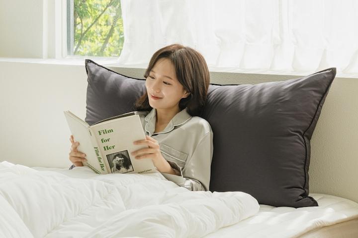 M2 먼지없는 폭신한 등받이 침대가드 큰베개 대형 등쿠션 커버 7colors