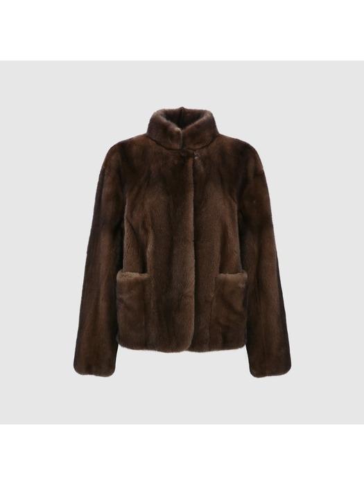 슬라이트 쉬어드 밍크 자켓_BR (J12112SS)