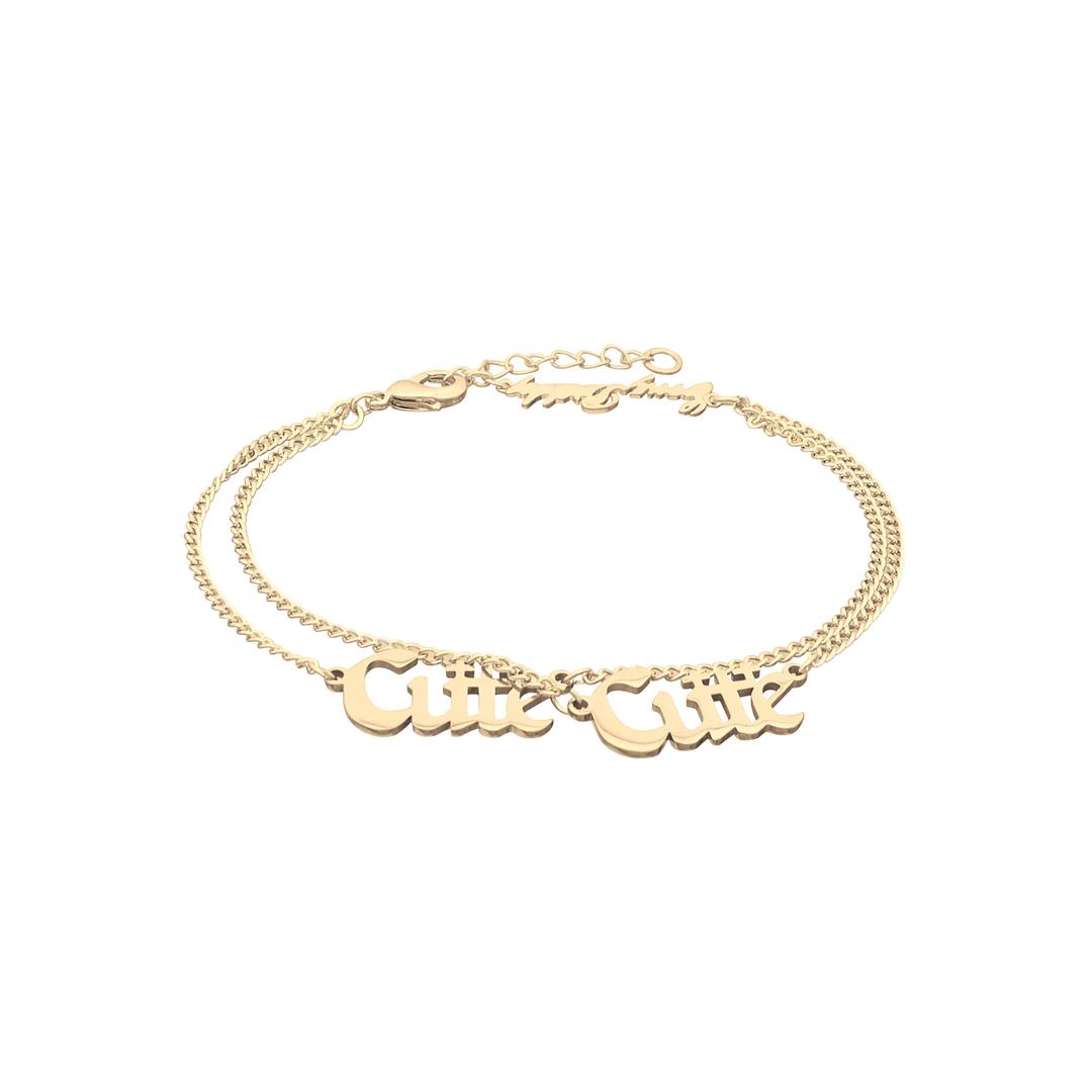 Cute++ gold gold bracelet