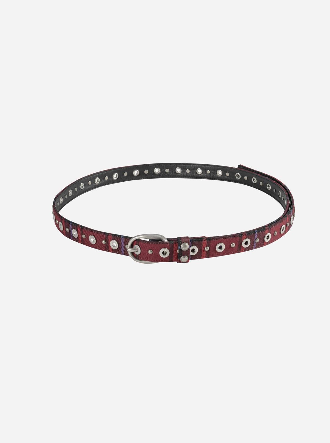 LINKIN SKINNY EYELET BELT CHECK