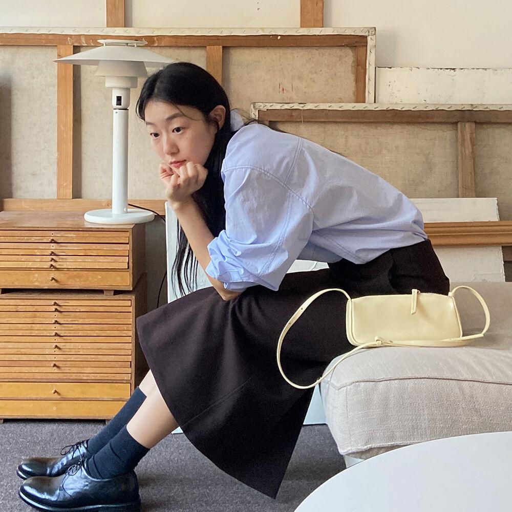 Stitch Pocket Basic Shirt_Sky Blue