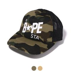 베이프 1ST 카모 베이프 스타 메쉬 캡 1J20180007