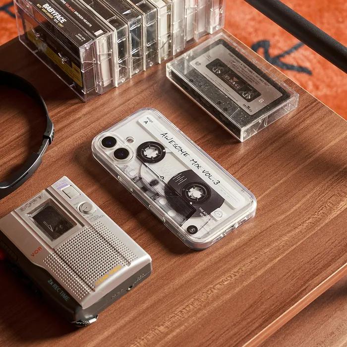 [월간 엘라고] Cassette Tape 아이폰 에어 17 프로 프로맥스 맥세이프 하이브리드 케이스