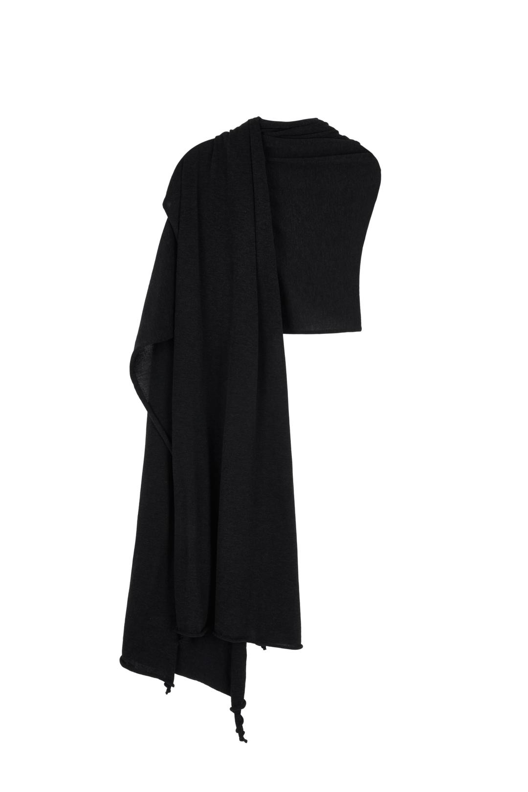 OVER SIZE SHAWL (CHARCOAL)