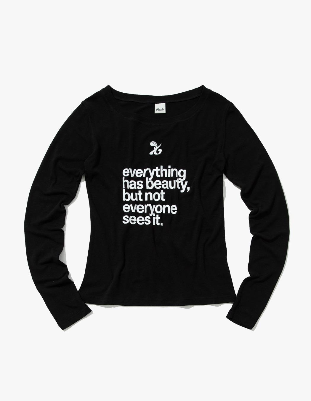 Beauty Symbol Long-Sleeved T-Shirt - Black