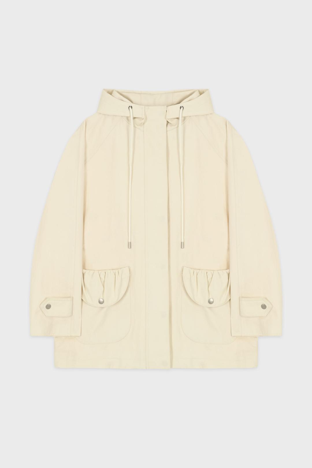 Raglan Hoodie Jacket (Cream)