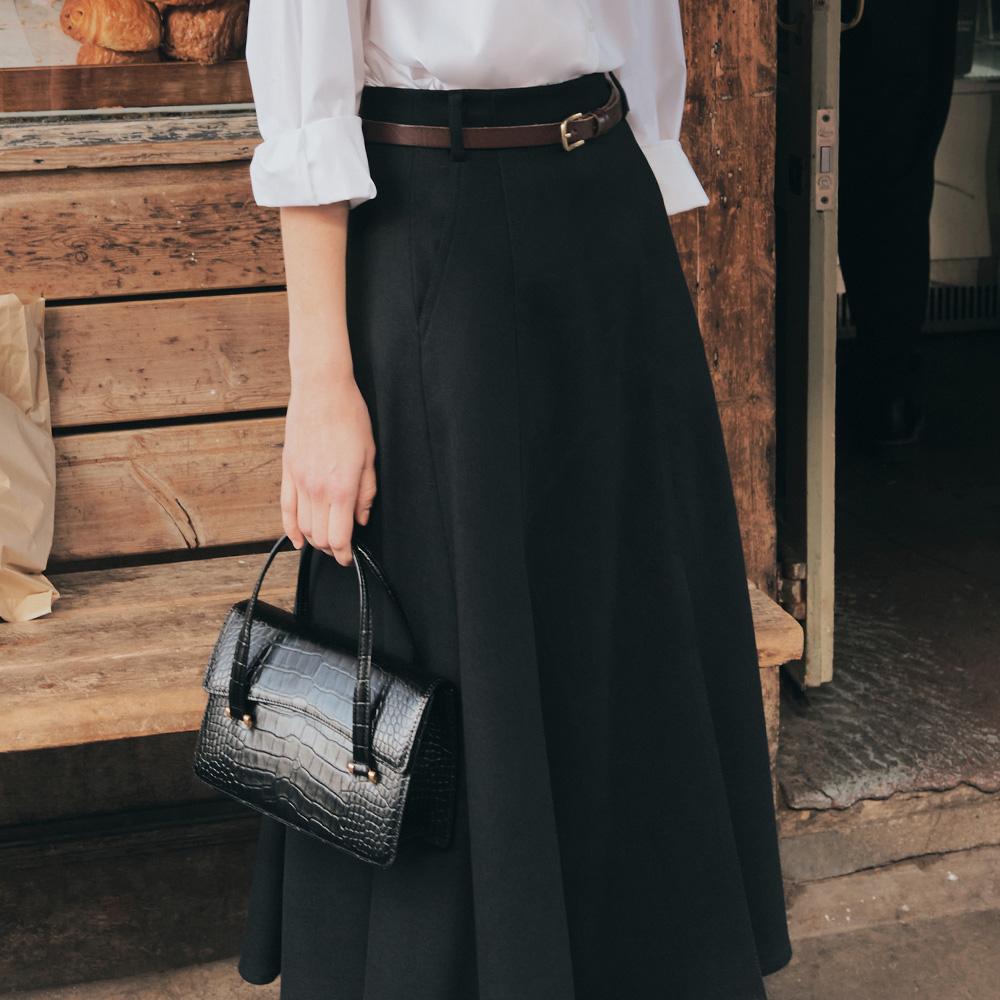 플레어 롱 스커트_2COLORS