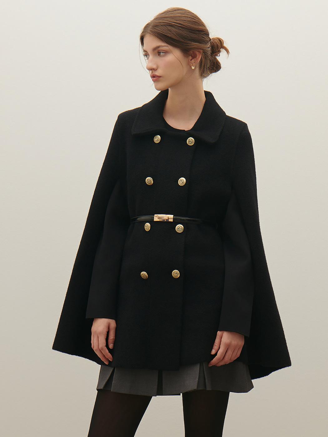 케이프 벨트 하프 자켓 S254M952