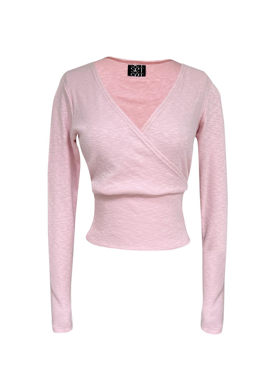 ARHA WRAP T-SHIRT PINK