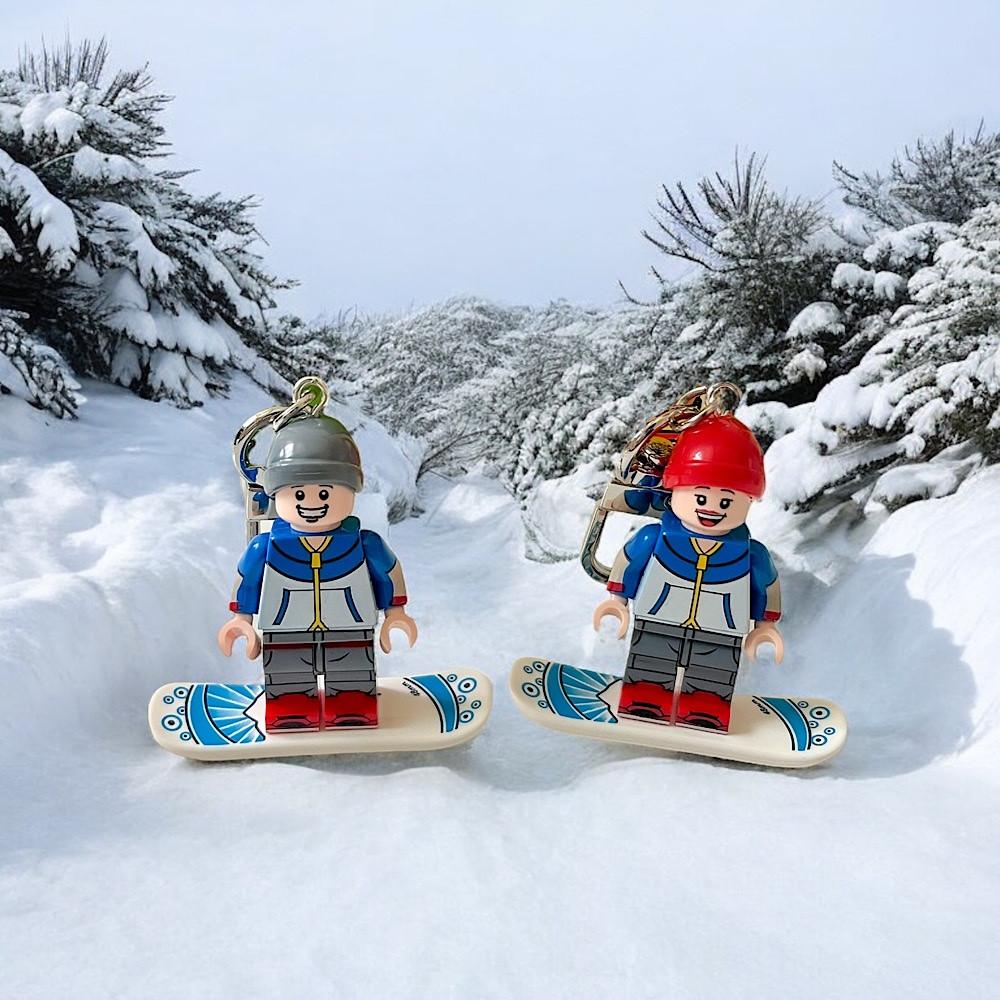 보드타는 소년 소녀 레고 키링