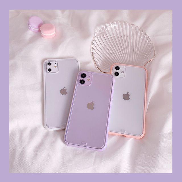 당일 출고 쫀득 컬러 범퍼 반투명 아크릴 케이스 아이폰13 12 아이폰11