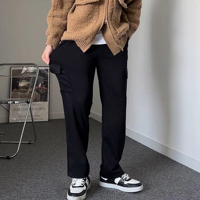 [당일출고] New USA 탄탄 카고 세미와이드 팬츠