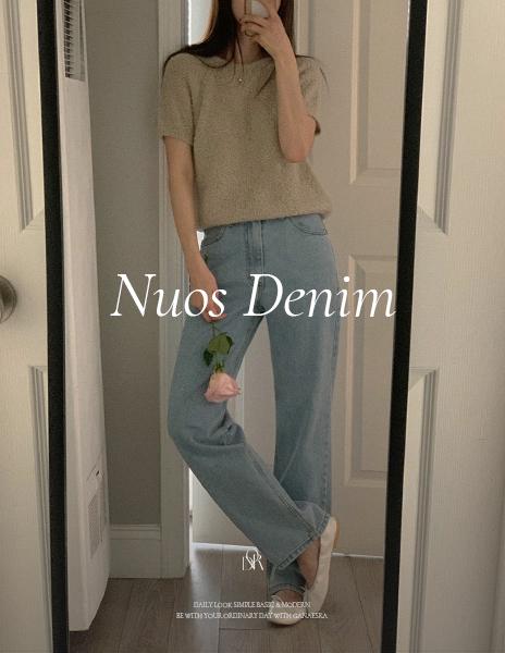 2만장 돌파🩵 [ordinaire] 누오스 연청 데님 (숏·롱/XS-L/숏M,L 단독주문시당일발송)