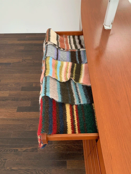 컬러 스트라이프 머플러 (5colors)