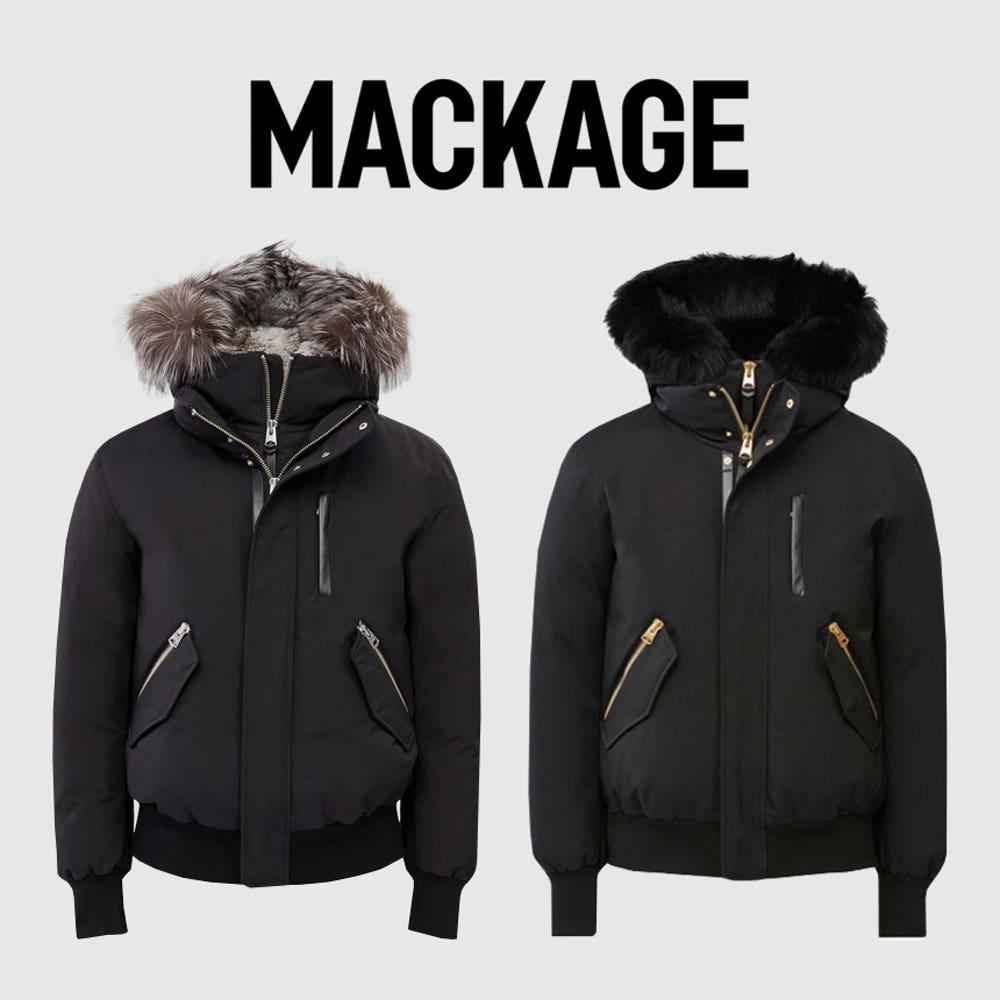 [당일출고] 23FW 맥케이지 남성 딕슨 봄버 다운 숏 패딩 자켓 블랙 블랙퍼 실버퍼 DIXON