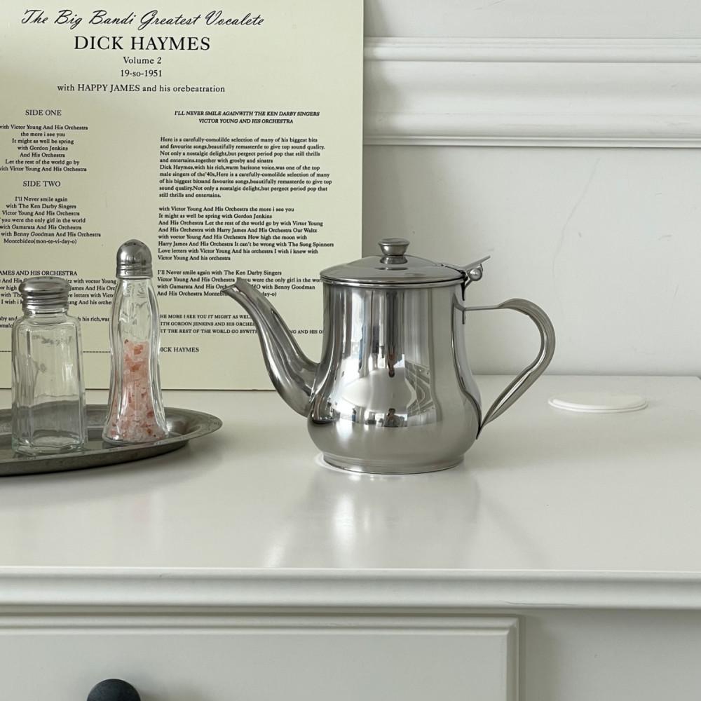 프렌치 스텐 티팟 미드센츄리 유럽 호텔 주전자