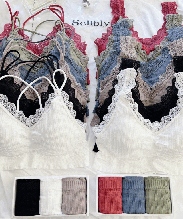 [편안함보장/XXL가능] 인생 브라렛 팬티 세트 노와이어 브라탑