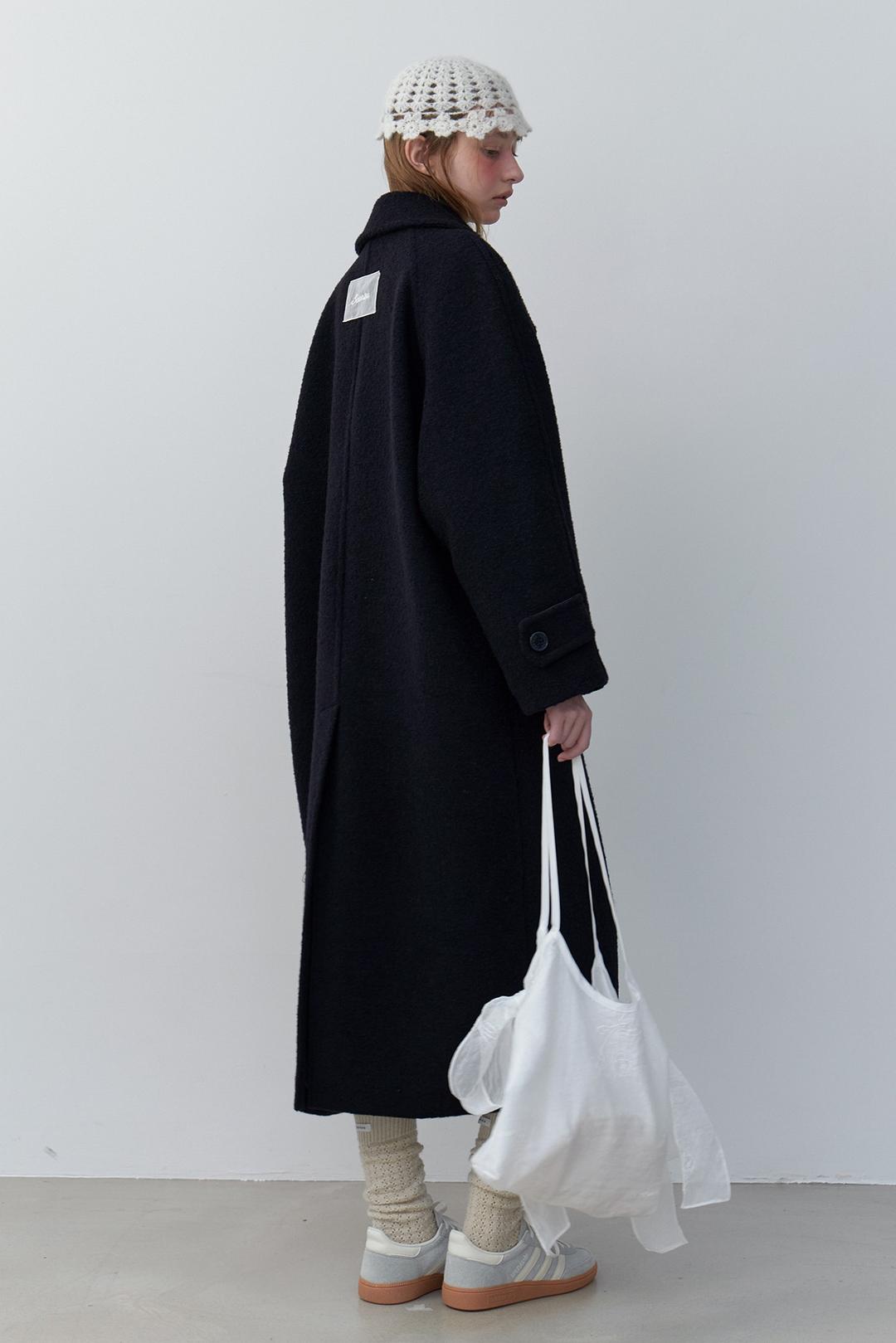 Tender Wool Coat (Deep Navy)