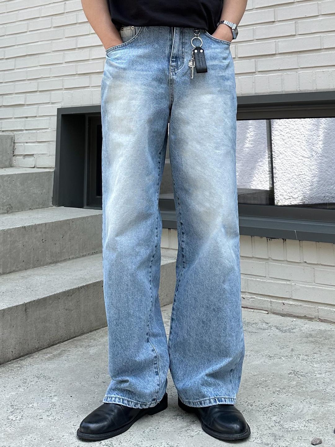 2443 light blue washed denim