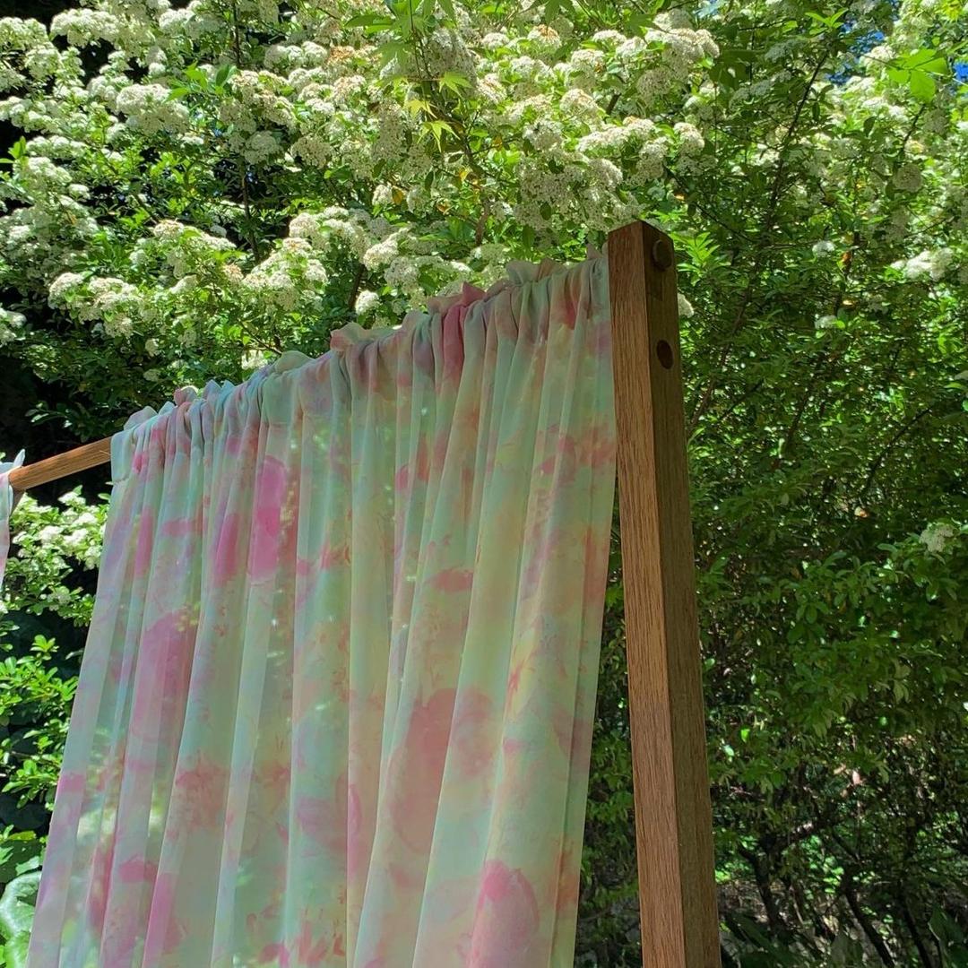 neon floral fabric