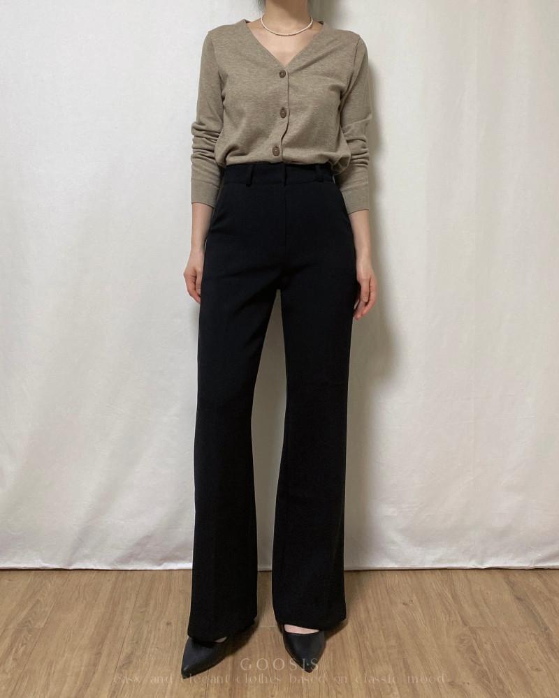 [겨울신상] 모던 기모 세미부츠컷 여유핏 슬랙스 (3color)