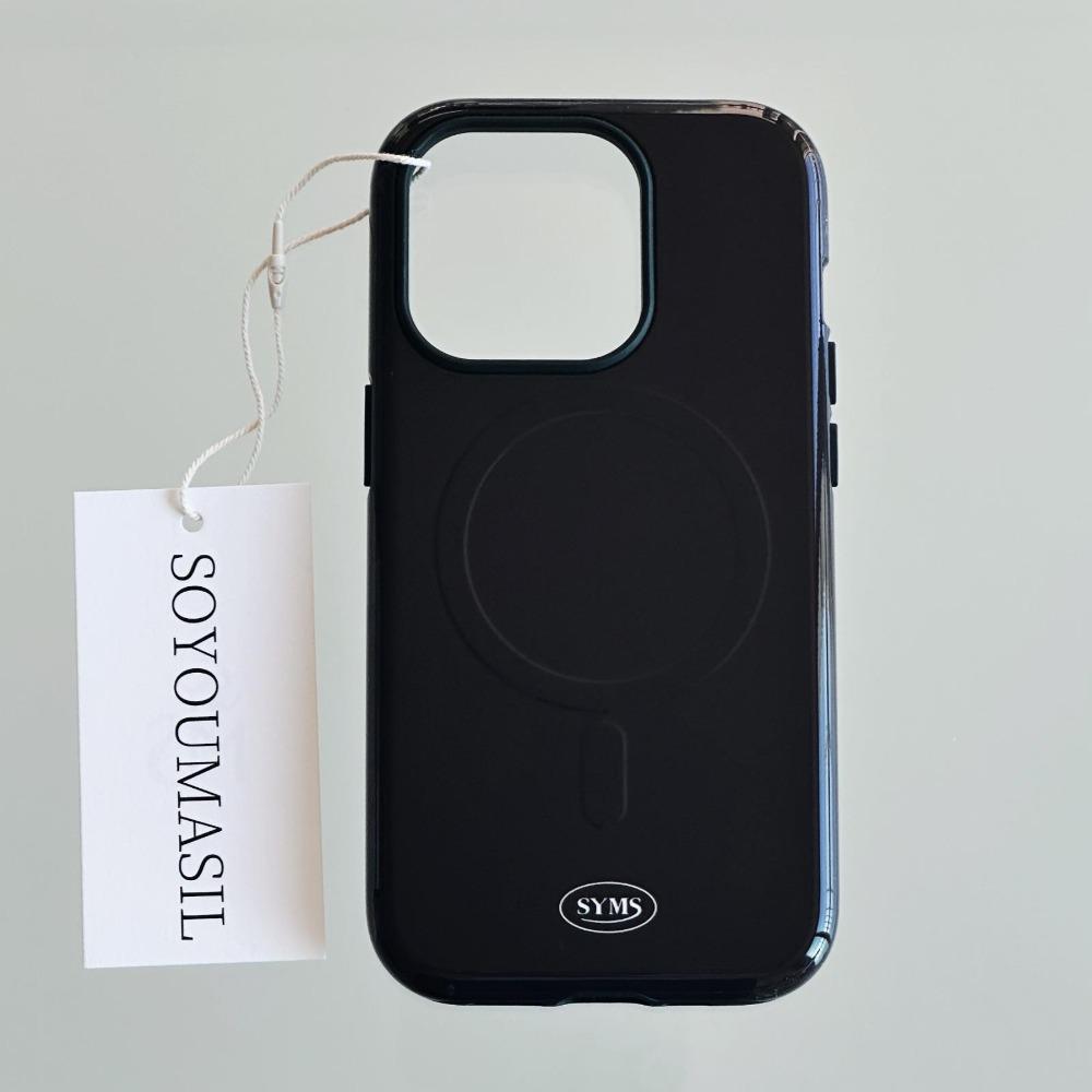 Simple black 맥세이프 터프범퍼 케이스