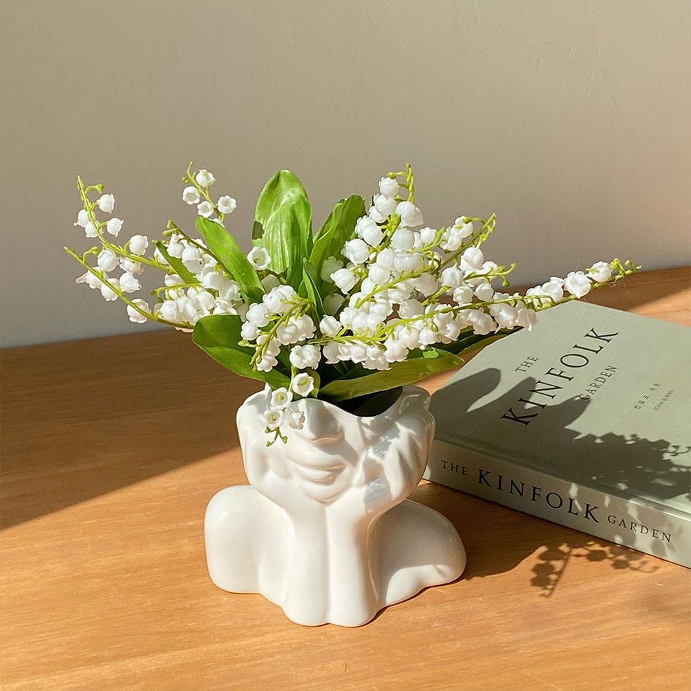 은방울꽃 조화 웨딩 부케용 실크플라워 인테리어 소품 꽃장식