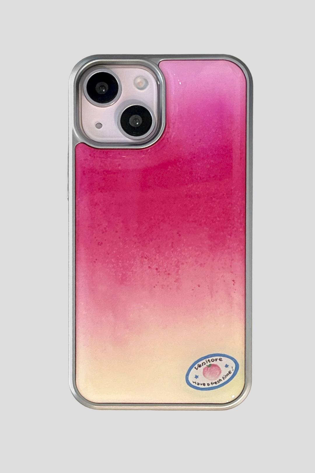 Peach Case • 에폭시 실버 범퍼