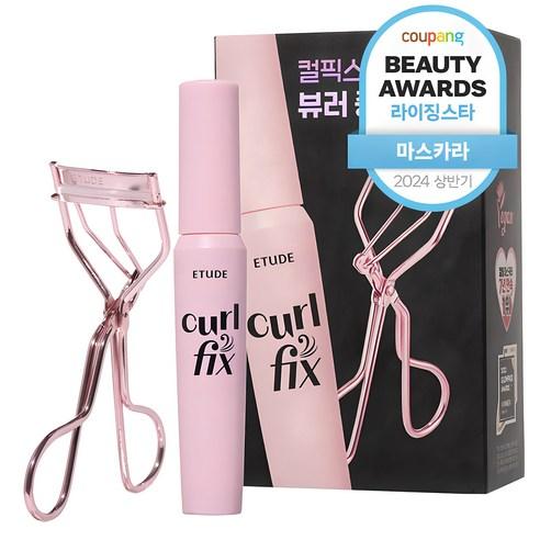 에뛰드 컬픽스 마스카라 8g + 뷰러 세트, 블랙, 1세트 - 마스카라 | 쿠팡