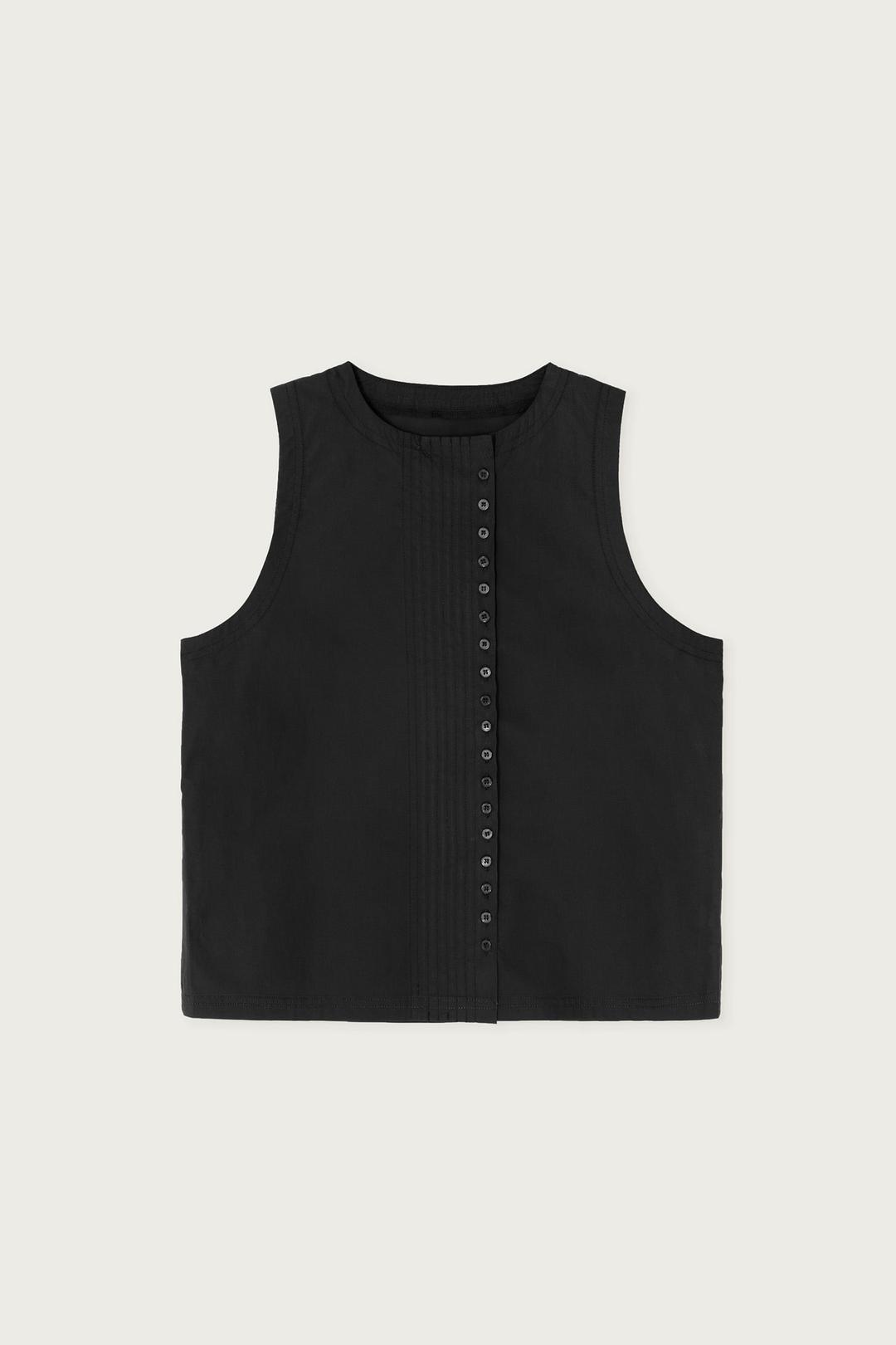 DOUBLE BREASTED VEST BLACK