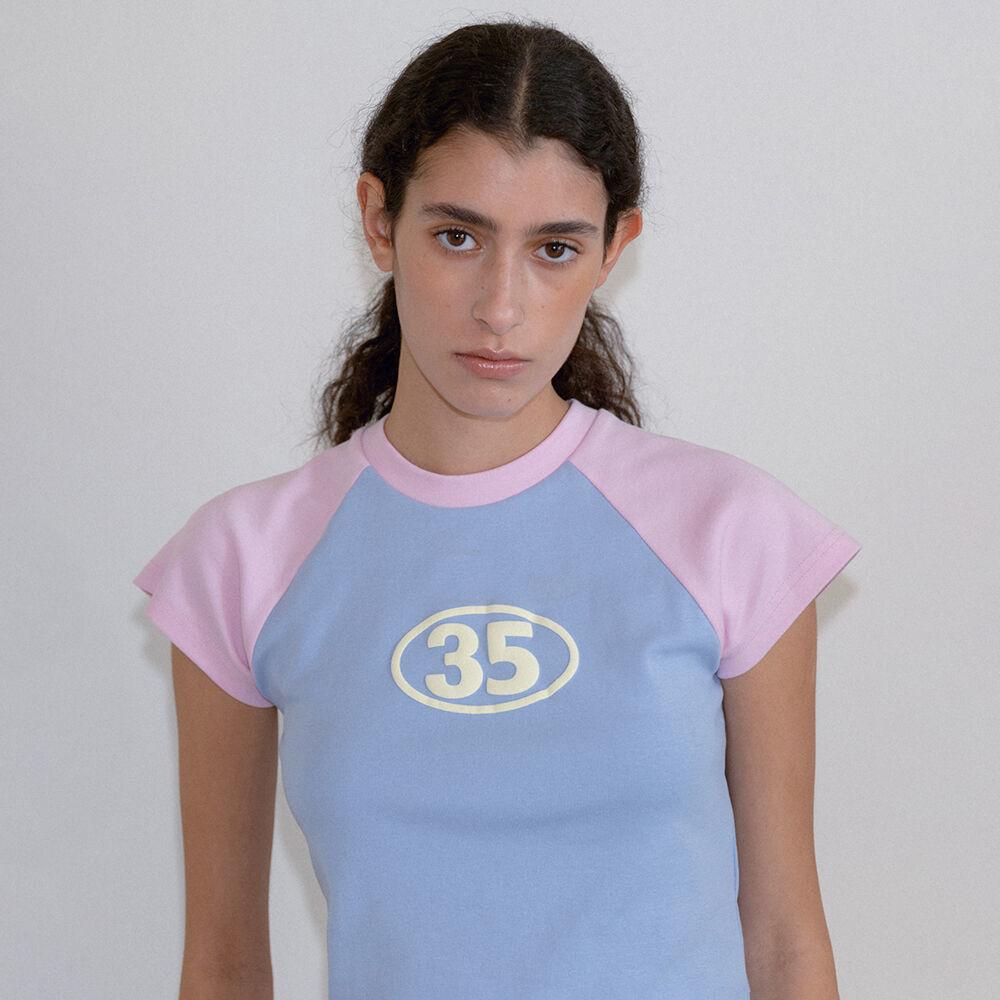 NUMBERING T-SHIRT - sky blue