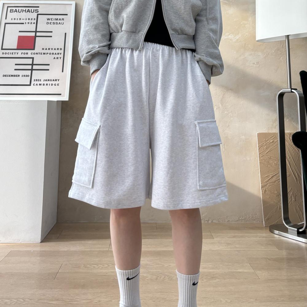 [빅사이즈/~88] 와이드 버뮤다 카고 하프팬츠 : 식스앤식스 SIXNSIX