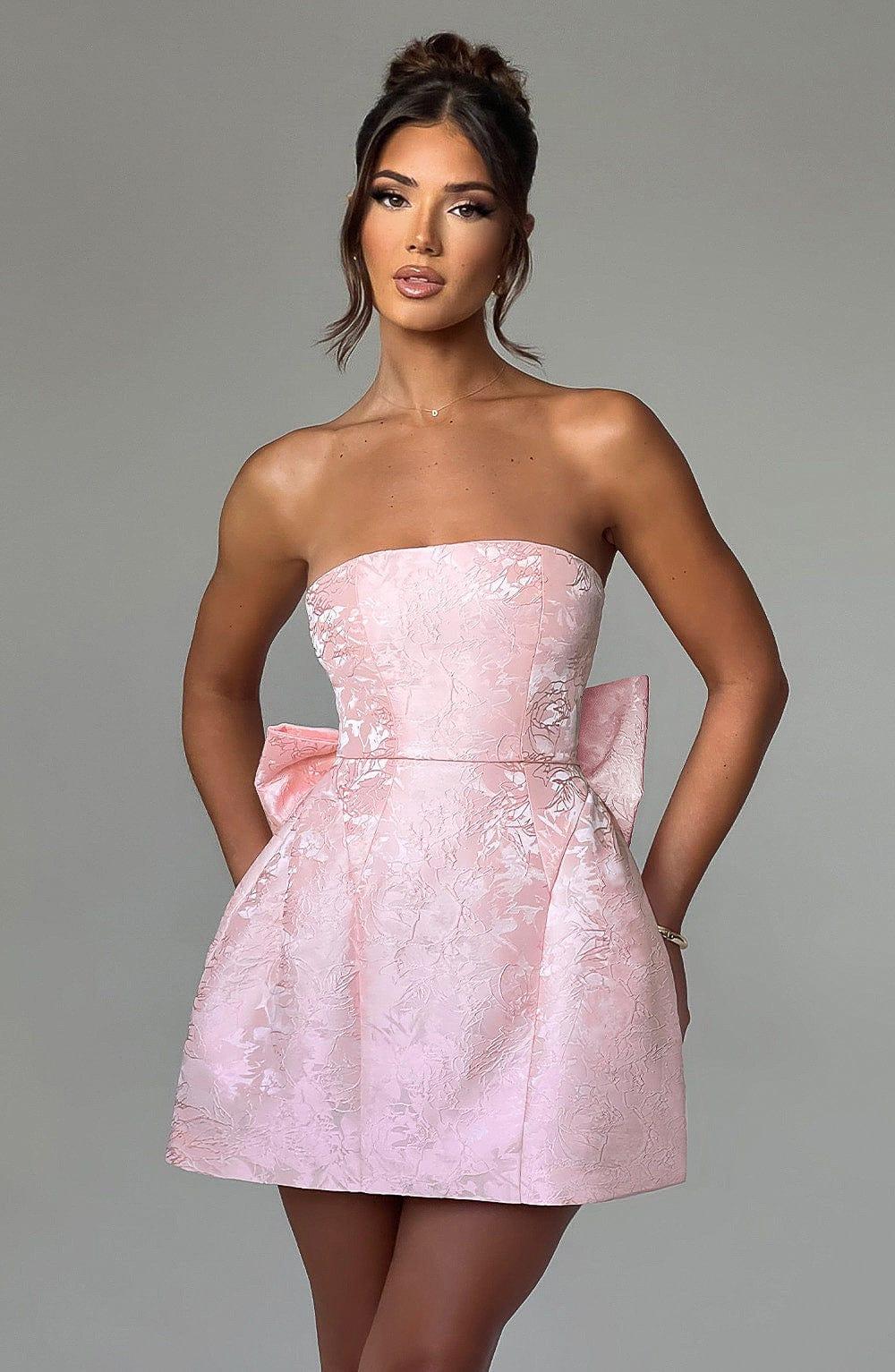 Elenora Mini Dress - Blush - XS