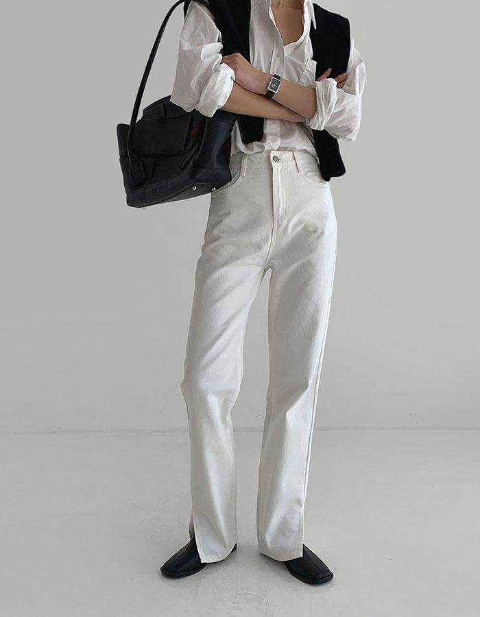 [단독진행] 올드슬릿코튼팬츠