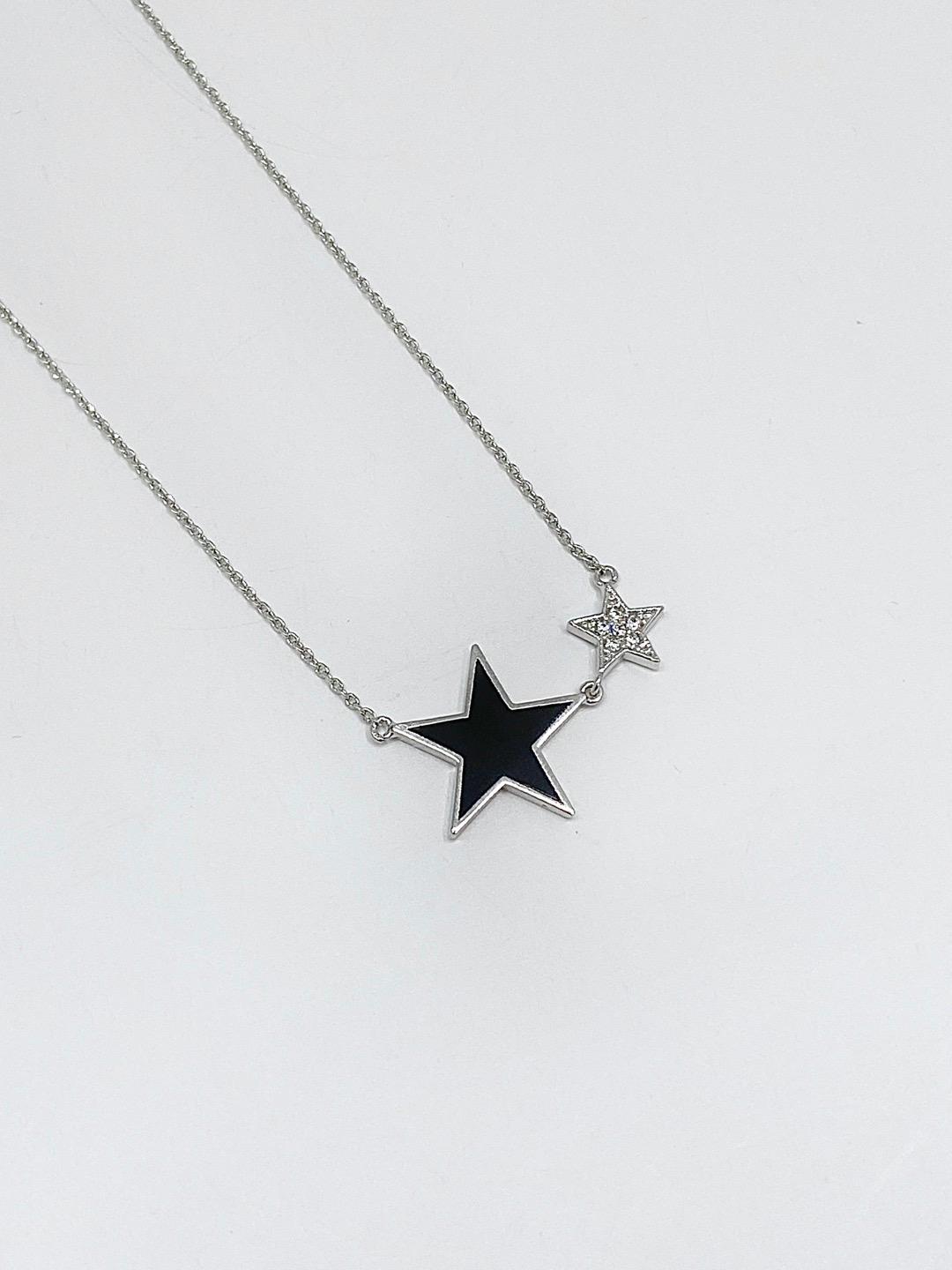 YUSE STAR NECKLACE [BLACK]