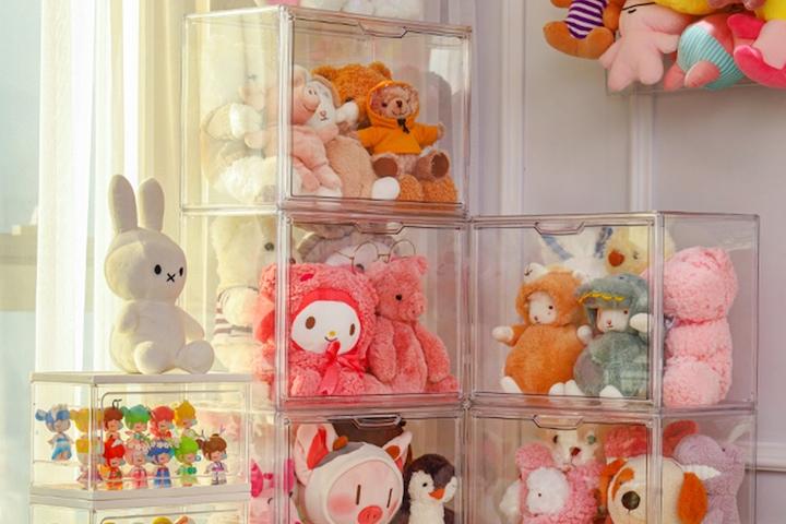 콜렉트 인형 투명 정리함 굿즈 피규어 진열장 다용도 소품 보관함