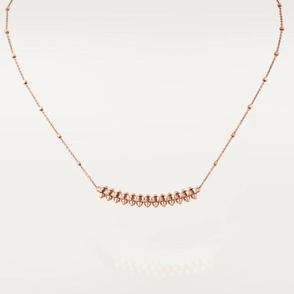 까르띠에 18k 핑크 골드 클래쉬 드 네크리스 스몰 목걸이 B7224744