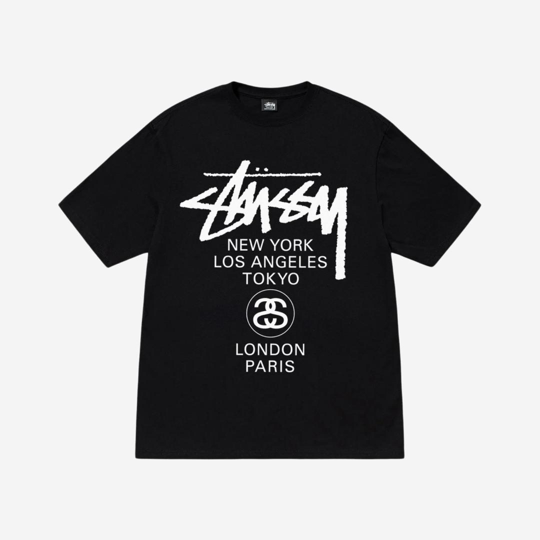 Stussy World Tour T-Shirt Black 2024