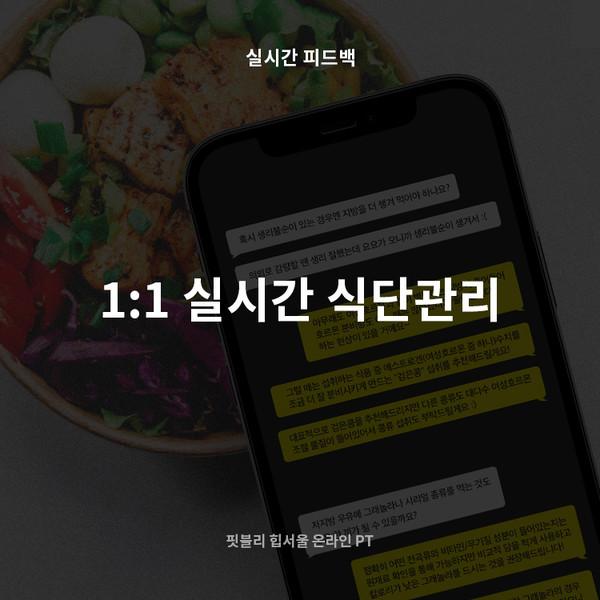 (실시간 피드백) 1:1 식단관리 ㅣ 핏블리 힙서울 온라인 PT [6월]