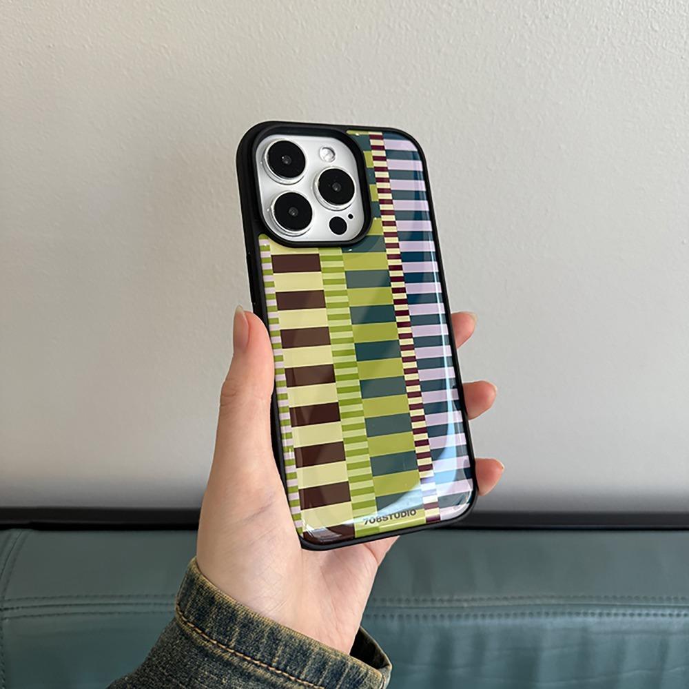 Mixed stripe case [ red, green ]