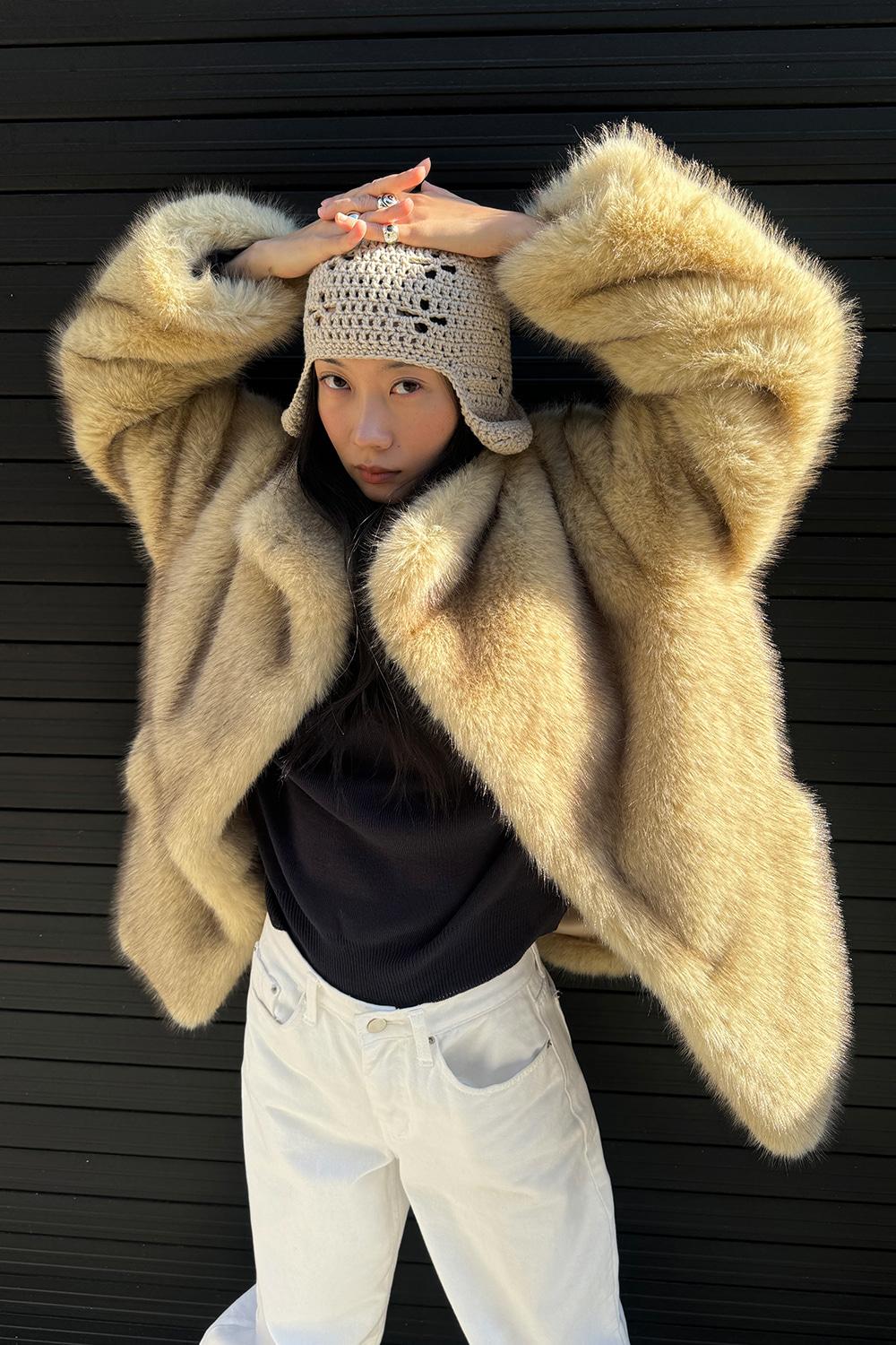 [5차] Bush Fur Jacket_Ash Yellow