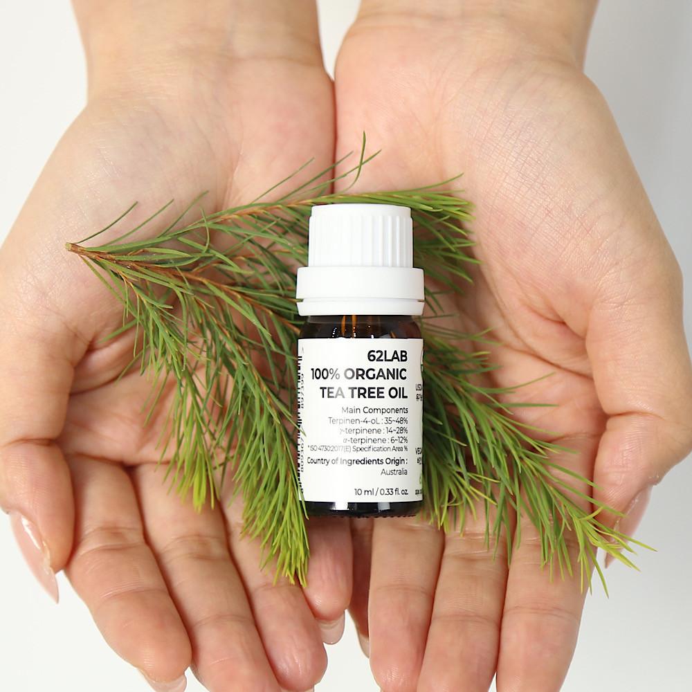 62랩 유기농 비건 티트리 오일 여드름 트러블 스팟 아크네 수딩 진정 케어