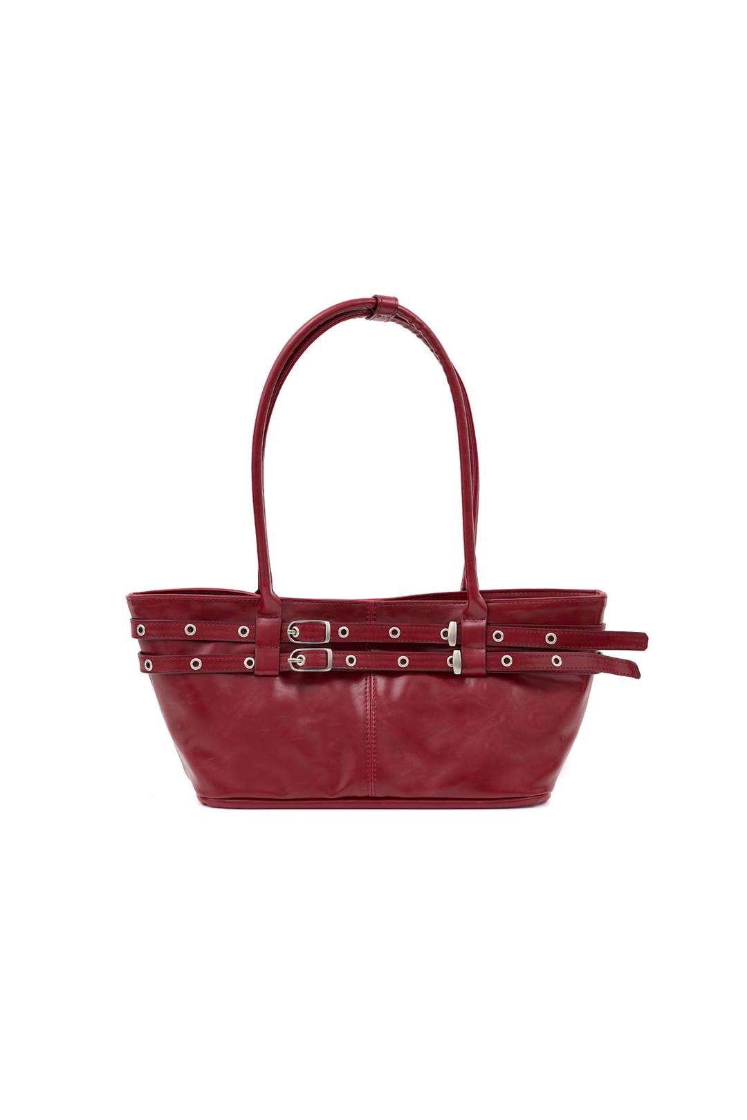 [2차 재입고] 미니 벨티드 보트 백 mini belted boat bag (chilli red)