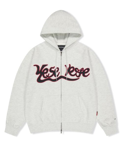 예스아이씨(YESEYESEE)  Y.E.S Snail Logo Zip-up Hoodie Light Grey - 사이즈 & 후기 | 무신사