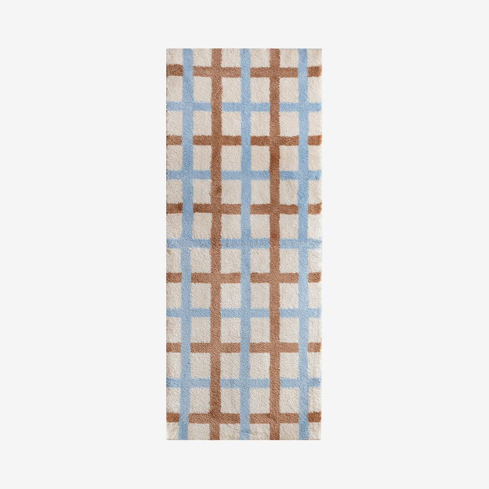 윈도우페인 체크 매트 - 토피넛 (50X120)