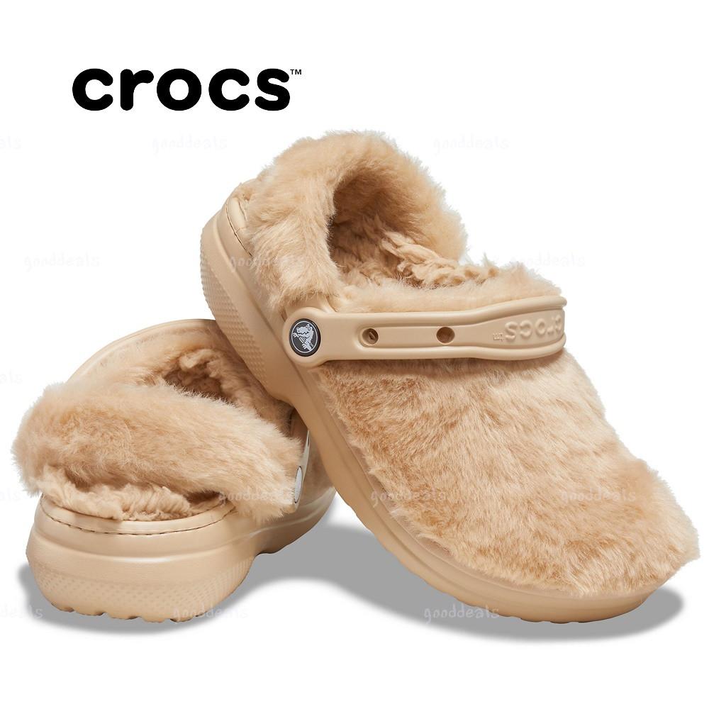 크록스 클래식 퍼 슈어 털신 귀여운 방한 클로그