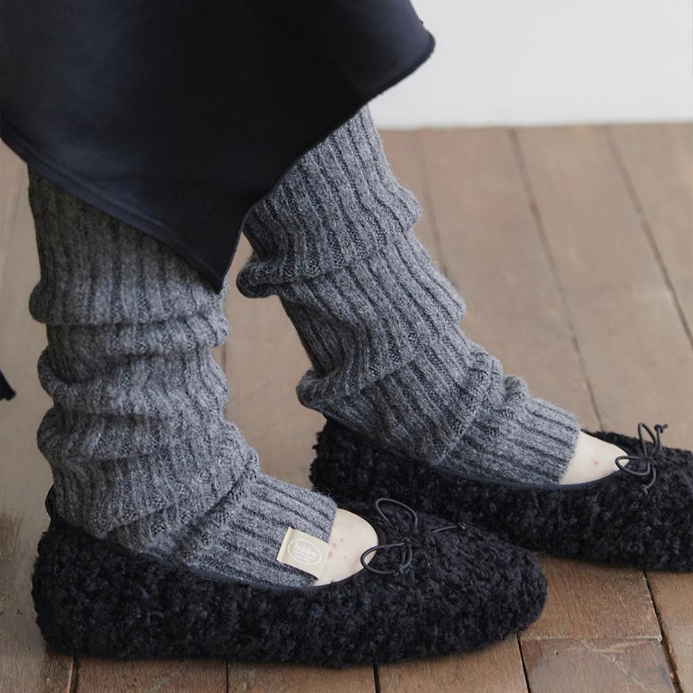 knit leg warmer (F001_charcoal)