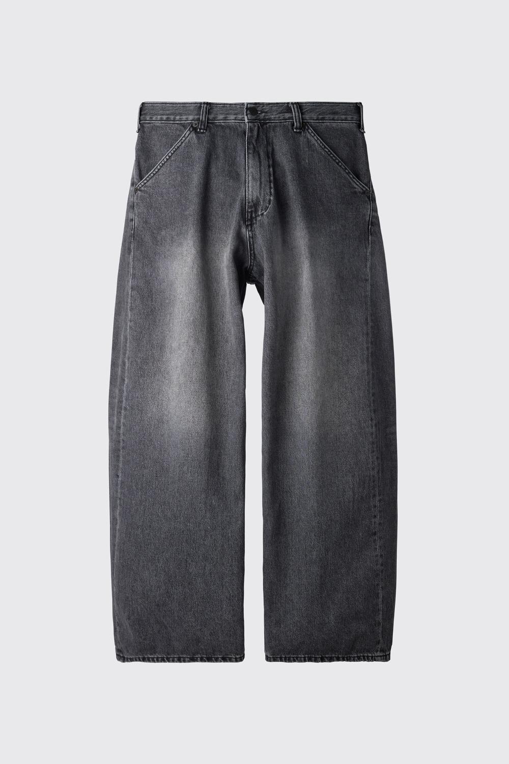 Wide Curve Jeans Washed Black