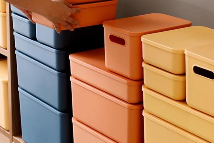 더컬러 리빙박스/팬트리 수납정리함(일반형/손잡이형) 5color