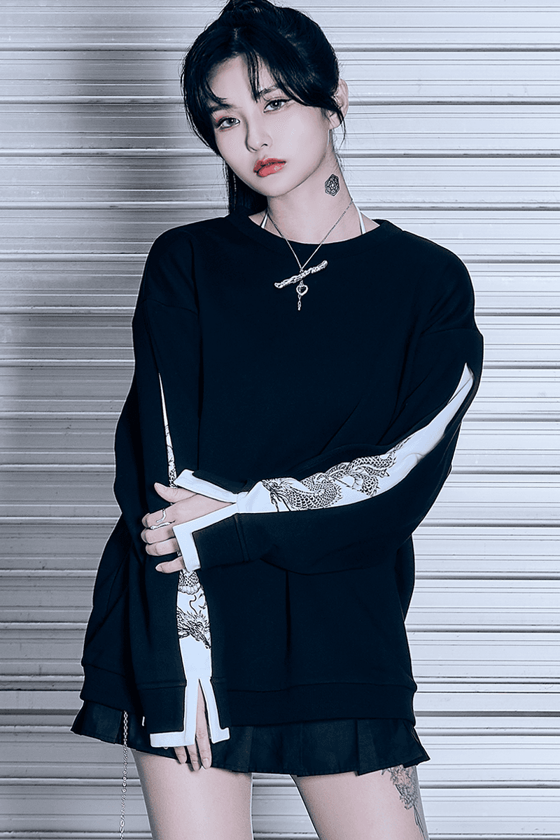 TM3 한 시크릿 흑룡 맨투맨 블랙